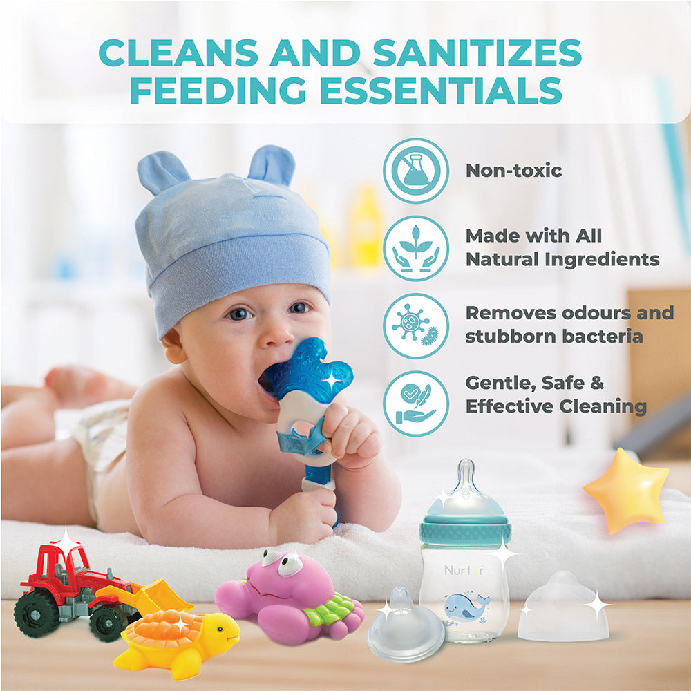 Liquid Cleanser for Baby Bottles And Accessories Organic Alcohol-Free 2 Pack