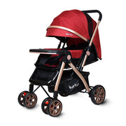 Wilder Travel Baby Stroller Lightweight Foldable Reversible Design 0–3 Months Red