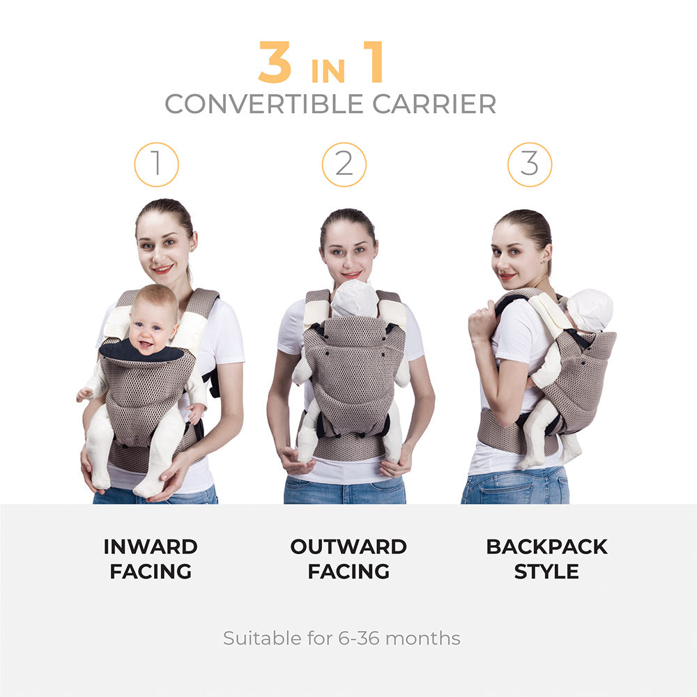 Leo Umbrella Stroller with Baby Carrier Combo – Lightweight Foldable Stroller Carrier 6–36 Months