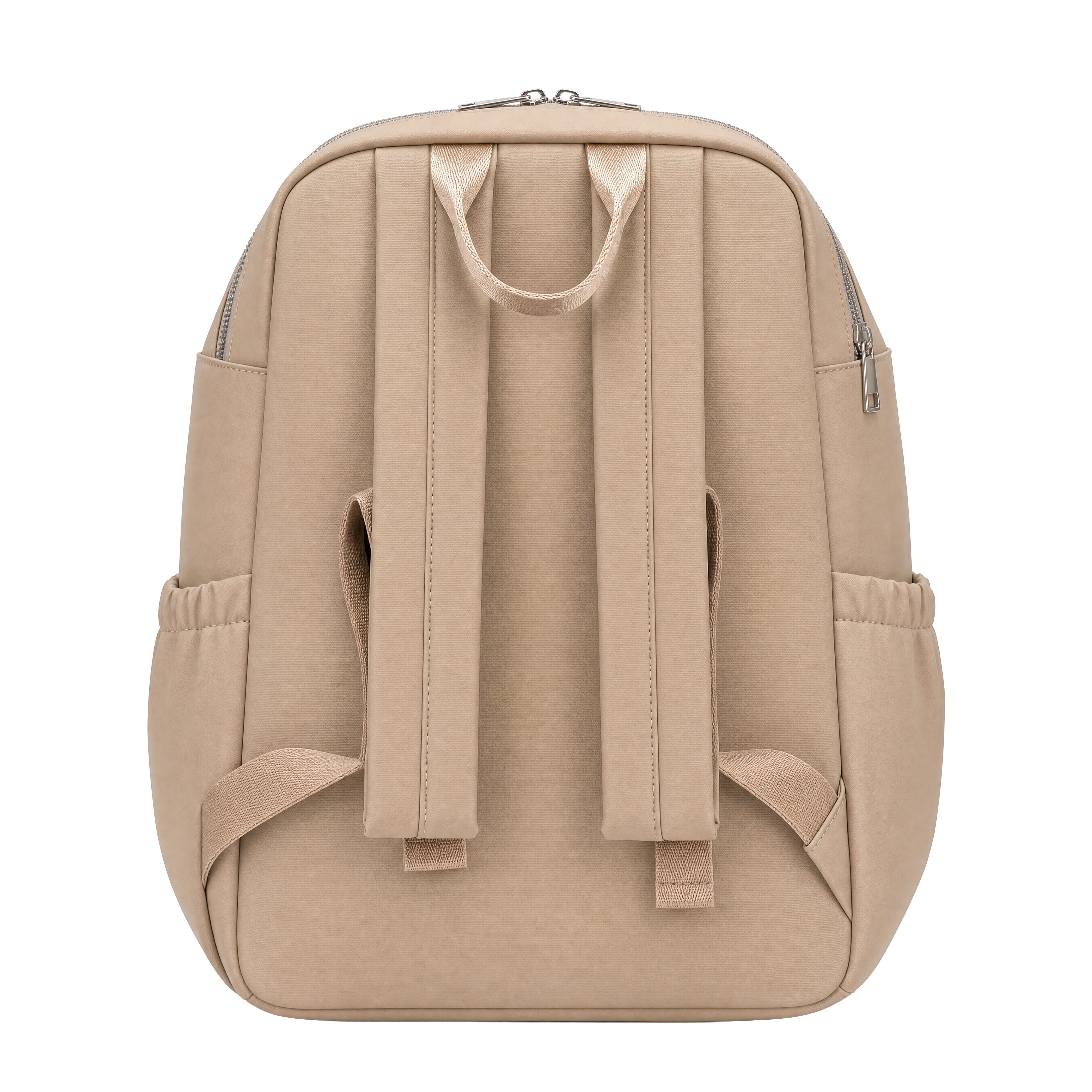 Maverick Travel Diaper Backpack Lightweight Baby Bag with Bottle Storage Beige