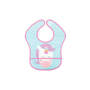 Nurtur PP Bibs with Pocket - Character Print - Unicorn/Boy - Pack of 1